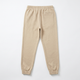 Beige joggers back flat-lay