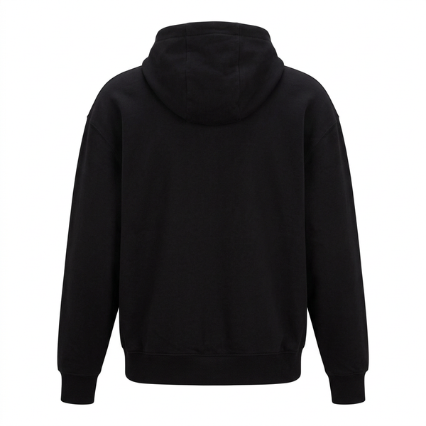 Black BOSS hoodie ghost-mannequin back