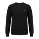 Black BOSS knit sweater ghost-mannequin front