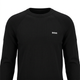Black BOSS sweater chest and knit detail