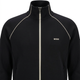Black BOSS track jacket close-up