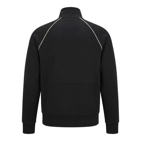 Black BOSS track jacket ghost-mannequin back