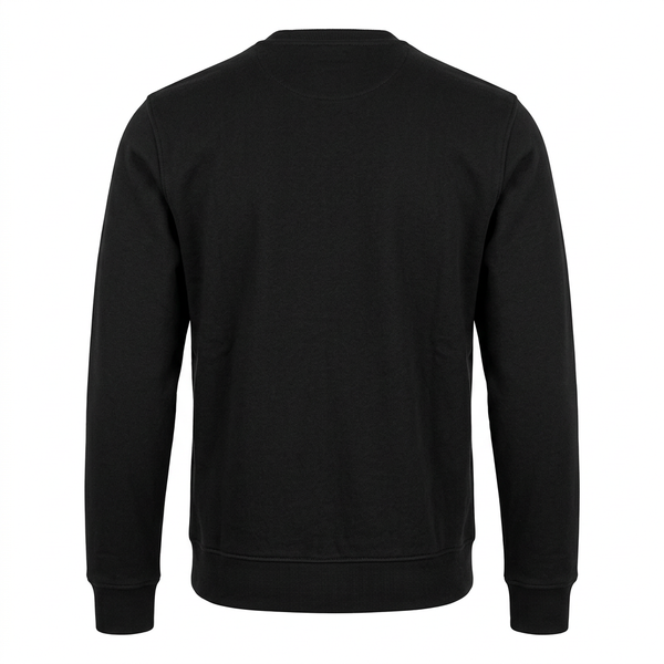 Black Lacoste sweatshirt ghost-mannequin back