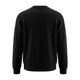 Black Lacoste sweatshirt ghost-mannequin back