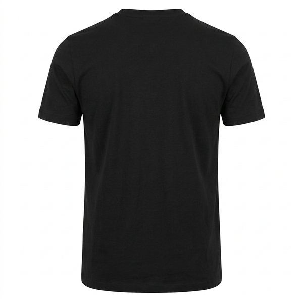Black T-shirt ghost-mannequin back