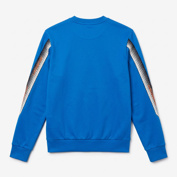 Blue sweatshirt back flat-lay