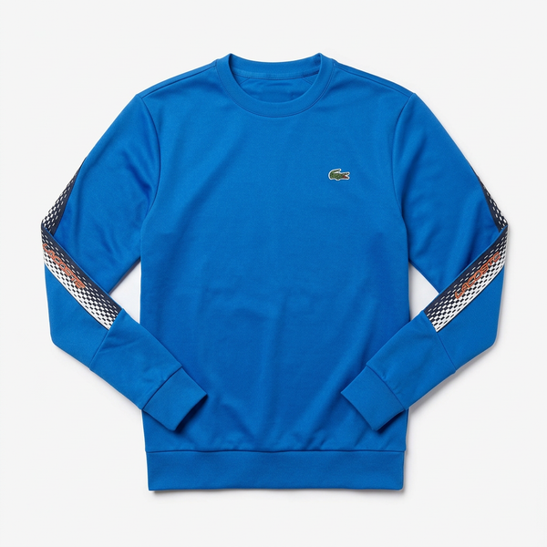 Blue sweatshirt front flat-lay