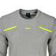BOSS top neckline and chest close-up
