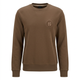 Brown sweatshirt ghost-mannequin front