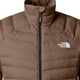 Brown The North Face jacket close-up