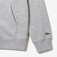 Grey hoodie cuff and hem detail