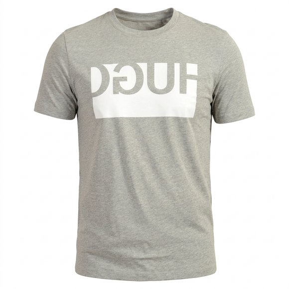 Grey T-shirt ghost-mannequin front