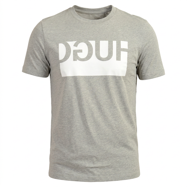 Grey T-shirt ghost-mannequin front