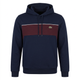 Navy and burgundy Lacoste hoodie front