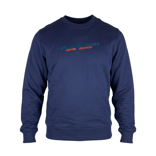 Navy Diesel sweatshirt ghost-mannequin front