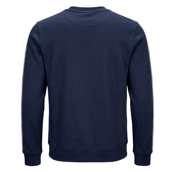 Navy Lacoste sweatshirt ghost-mannequin back