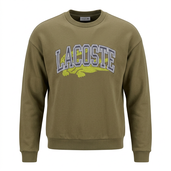 Revised Lacoste sweatshirt ghost-mannequin front