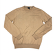 Tan BOSS sweater full front flat-lay