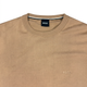 Tan BOSS sweater neckline and chest close-up