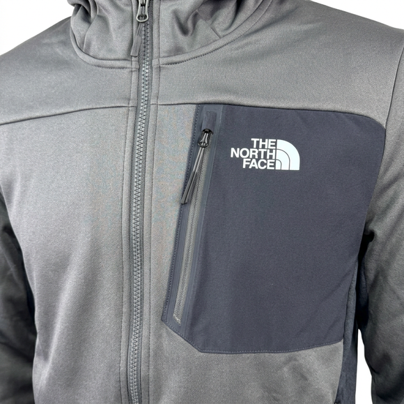 The North Face jacket tight front close-up